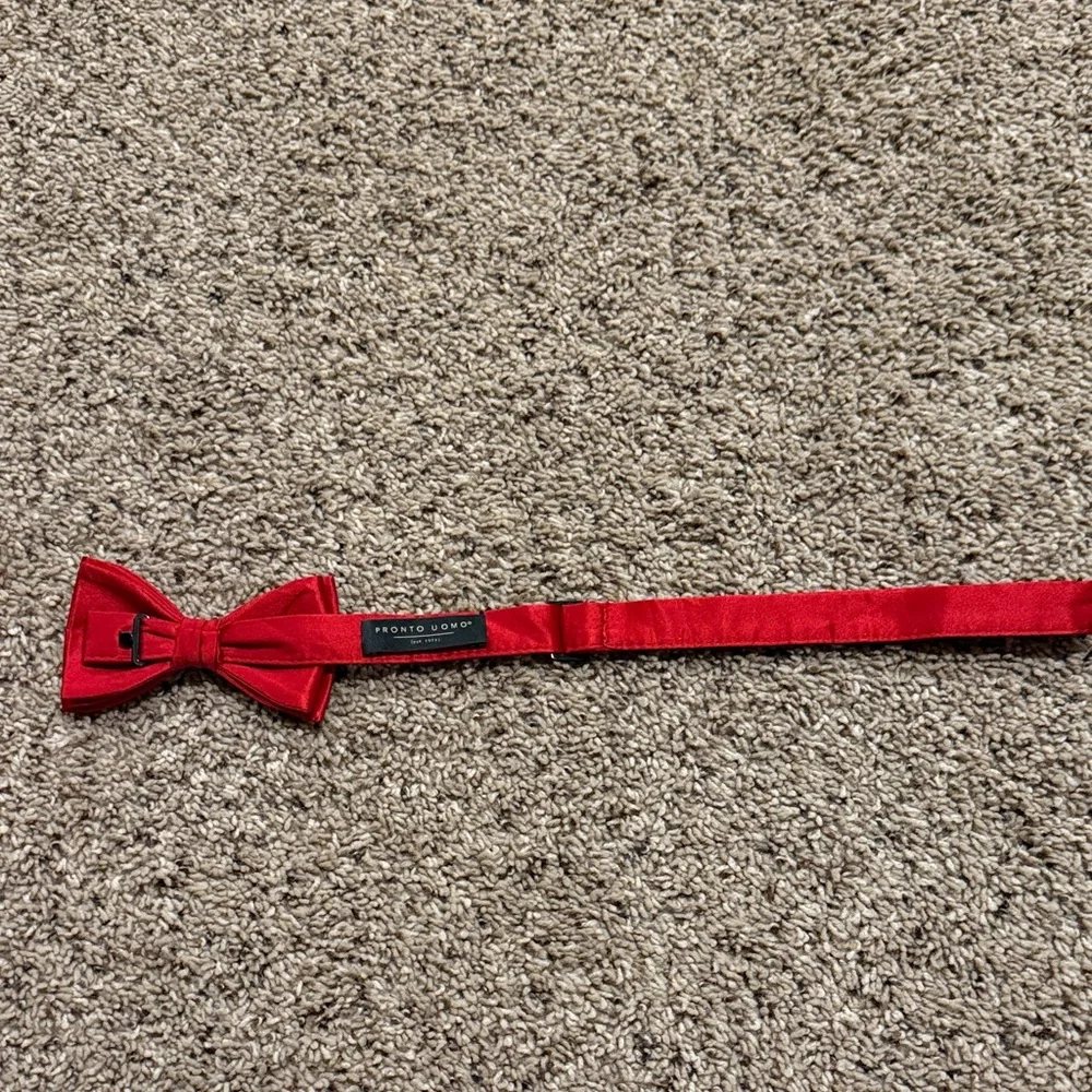 Pronto Uomo Kids Red Bow Tie